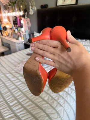 Kate Spade Metallic Coral Peep Toe Heeled Mules thumbnail 2