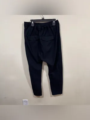 Free People Drop Crotch Slouchy Trousers Crop Navy size XS oversized EUC thumbnail 7