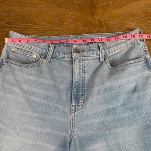 J.Crew 96 Slim Wide Leg Jeans Ankle Length Light Indigo Wash Size 31 thumbnail 9