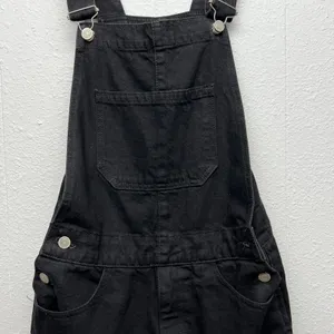 ASOS Womens Black Denim Overalls Small 100% Cotton Farm Country Rodeo Cowgirl thumbnail 4