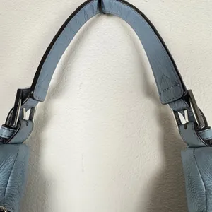 Aimee Kestenberg Tamitha Light Blue Pebbled Leather Hobo Shoulder Bag Festival thumbnail 5