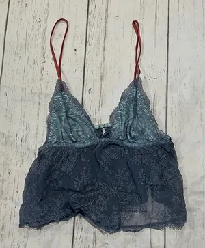Victoria’s Secret blue lace night camisole thumbnail 1