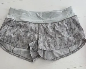 lululemon athletica Gray Patterned Athletic Shorts thumbnail 1