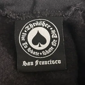 Thrasher Flame‎ Hoodie Sweatshirt Black Small thumbnail 6