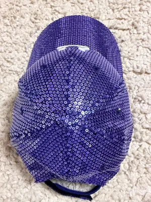 New Era 9FORTY Women’s Indianapolis Colts Blue Sequin Adjustable Baseball Hat thumbnail 4