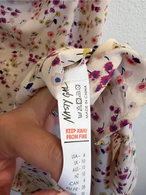 Nasty Gal Blush Floral Cowl Neck Slip Dress 6 thumbnail 6