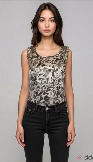 Ann Taylor Loft blouse leopard print thumbnail 1