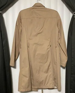Gallery tan button, belted raincoat type coat thumbnail 12