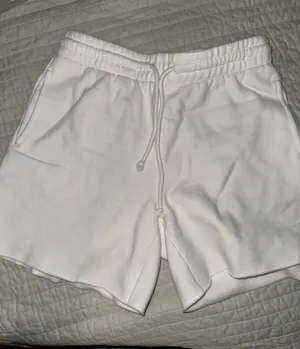 Aritzia Comfy White Shorts thumbnail 1