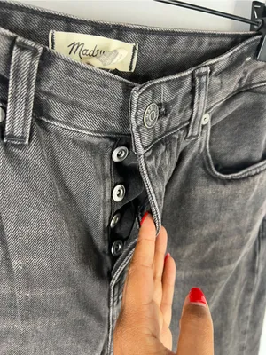 Madewell The Darted‎ Barrel-Leg Jean Olenda Wash Size 24 thumbnail 5