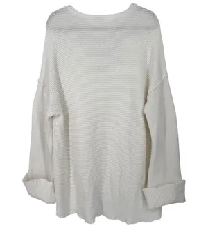 Free People La Brea Oversized V-Neck Chunky Long Sleeve Knit Sweater Size Medium thumbnail 5