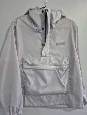 Madhappy unisex Oversized Nylon Anorak rain jacket grey Jacket Xsmall xs NWT thumbnail 3