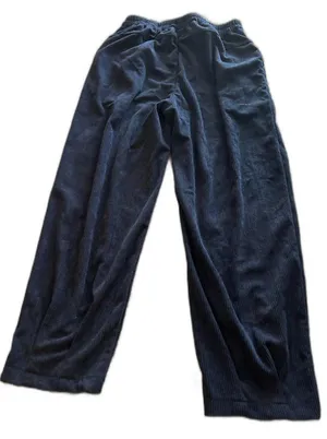 size medium balloon pants blue ribbed [COPY] thumbnail 1