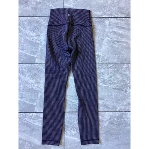Lululemon High Rise Leggings Size 4 Navy White Dot Pattern Yoga Pants 1726 thumbnail 2
