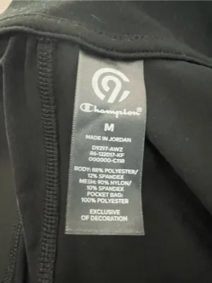 Champion Black Full-Zip Athletic Jacket thumbnail 6