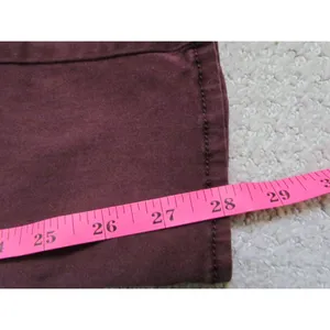 American Eagle Super Stretch Pants 12 Burgundy Skinny Maroon Slim‎ Fit 61607 thumbnail 5