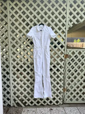 Free People We The Free Jayde Flare Denim Jumpsuit thumbnail 5
