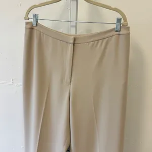 Jones New York Collection Beige Straight Leg Dress Pants Tan High Rise Slacks 12 thumbnail 3