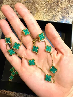 Stainless Steel Green Clover Set thumbnail 2