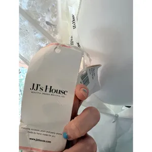 JJs House White Lace Halter Wedding Dress thumbnail 10