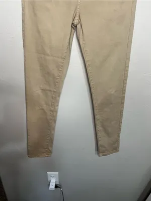 BKE Buckle Cream Skinny‎ Chino Pants Mid Rise Stretch Casual Neutral Jeans thumbnail 4