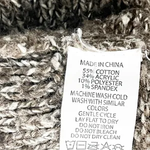 PRANA Brown Marled Long Sleeves V-Neck Knit Sweater Size Medium Cabin Neutral thumbnail 3