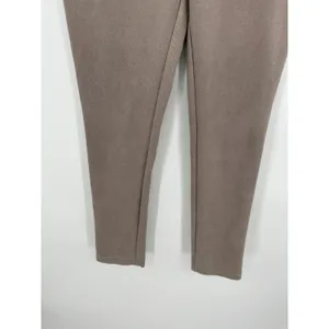 Zara Womens Faux Suede Ankle Legging Pants Size M Office Career‎ Neutral Basic thumbnail 4