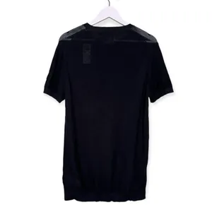 NWT Abercrombie & Fitch Women’s Sheer Knit‎ Scoop Neck Top in Black Size Large thumbnail 2
