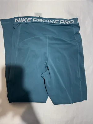 Nike woman Teal Blue Athletic Compression Leggings thumbnail 4
