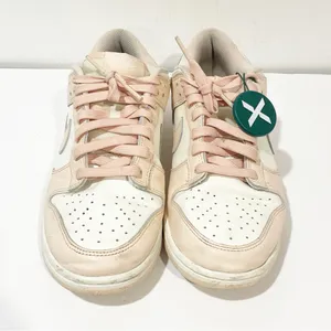 Nike Dunk Low Used Size 8 Women Sail Orange Pearl‎ White Dd1503 102 thumbnail 2