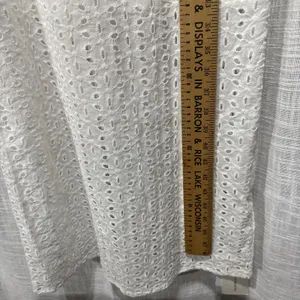 Commense White Eyelet Lace Maxi Dress Spaghetti Strap Summer Beach Boho Size M thumbnail 13