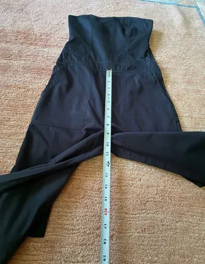 Zara Strapless Cargo Jumpsuit by Zara Black Size XS thumbnail 6