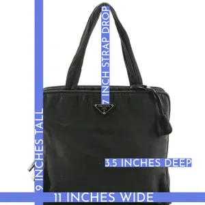 Prada Black Nylon Tessuto Shoulder Bag With Lock & Key thumbnail 15