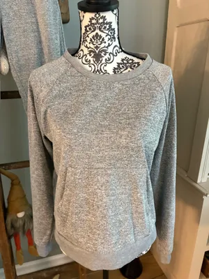 YMR size large Gray two piece sweat outfit set thumbnail 2
