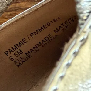 Steve Madden Pammie Metallic Silver Pointed Toe‎ Flat Mules Slides 6.5M thumbnail 6