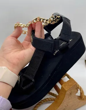 Eleyna Chain Platform Sandals thumbnail 4