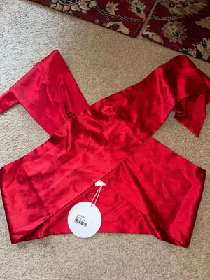 Princess Polly Red Scarf Top thumbnail 2