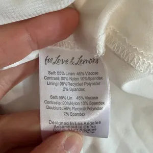 For Love & Lemons Becca White Eyelet Mini Corset Milkmaid Lace Trim Puff Sleeve thumbnail 7