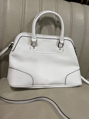 Liz Claiborne Nayla Dome Satchel Handbag in White New Womens Tote Bag Purse thumbnail 8