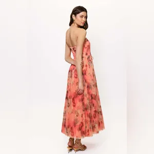 Hutch Costella Pink Blush Floral Tulle Gown‎ Dress size 4 NWT thumbnail 4