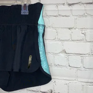 Pearl‎ Izumi Running Shorts Medium Black Aqua Zip Pocket Athletic thumbnail 3