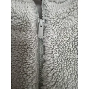 Alo Yoga Streetside Half Zip Sherpa Hoodie Pullover Light Green Women's‎ Medium thumbnail 10