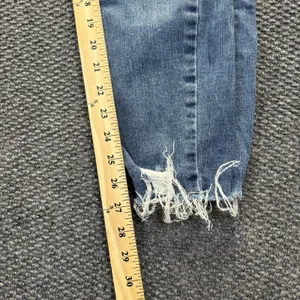 Paige Jeans Womens 27 Blue Hoxton Ankle Skinny Mid Rise Raw‎ Hem Stretch Denim thumbnail 9