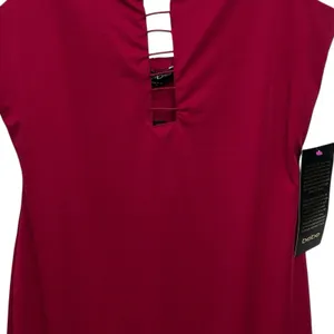 Bebe‎ XL Spaghetti Strap Beautiful Red Bodycon Bandage Dress NWT thumbnail 3