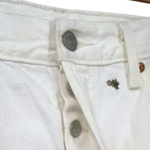 Anthropologie Women's Levis 501 Floral Embroidered Jeans White Size 29 Feminine thumbnail 10