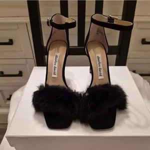 NWB Charles David Wonens Size 6 Empoli Faux Fur Heels Shoes thumbnail 3