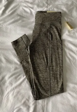 Heather Grey High Rise Ankle Leggings thumbnail 1
