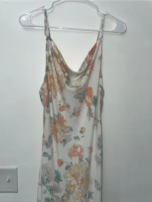 Abercrombie & Fitch Floral Slip Dress Womens small Cowl Neck Satin Midi NWT thumbnail 3