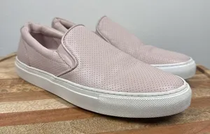 Greats The Wooster‎ Blush Perforated Pink Leather Slip On Shoes Womens Size 9.5 thumbnail 1