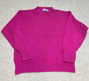 Vintage Lions Pride Magenta Pink Crewneck Sweater Made in USA Women Large Knit‎ thumbnail 1